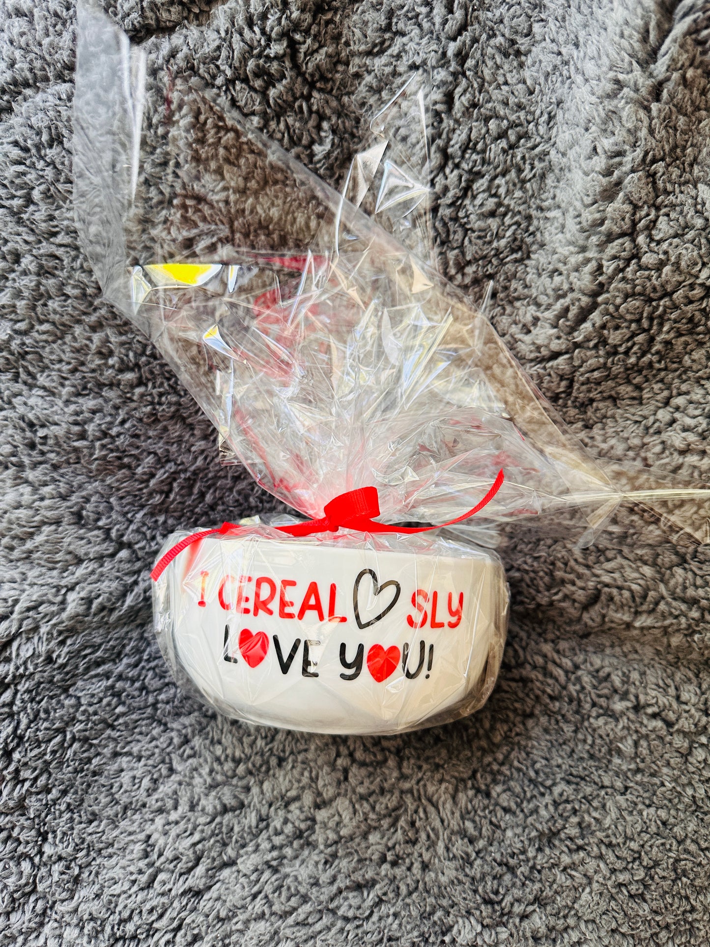 'I CerealSly Love You' Cereal Bowl - Hearts Edition